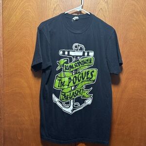 Vintage The Pogues Black Graphic T-Shirt